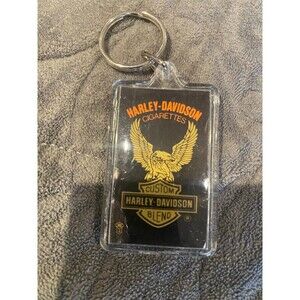 Vintage Harley Davidson Motorcycles Custom Blend Cigarettes Key Chain